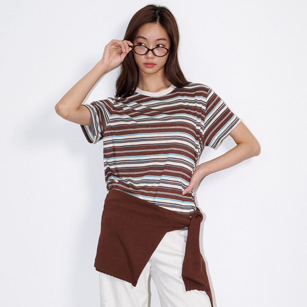 opening-sunshine-ss-26-multi-stripe-short-sleeved-t-shirt-brown-brown-s