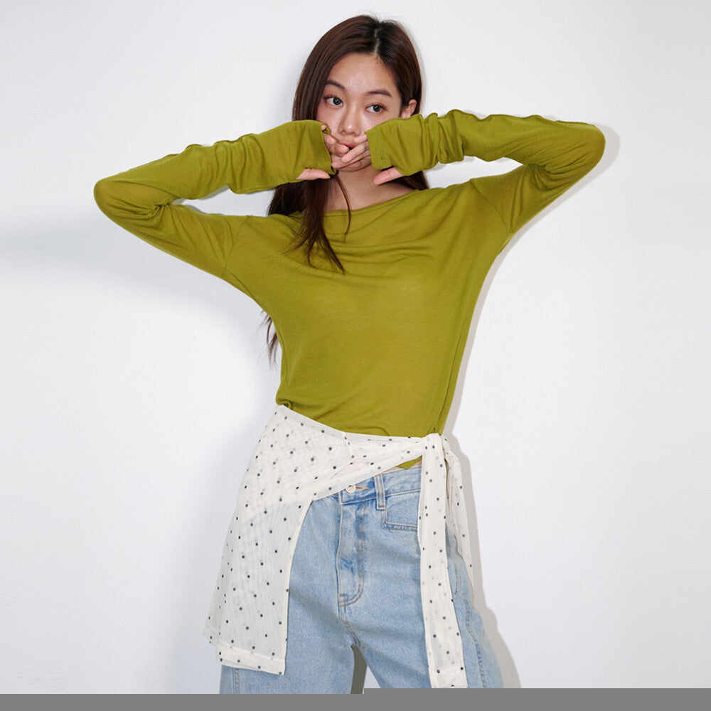 opening-sunshine-ss-26-see-through-wool-jersey-t-shirt-olive-olive-s