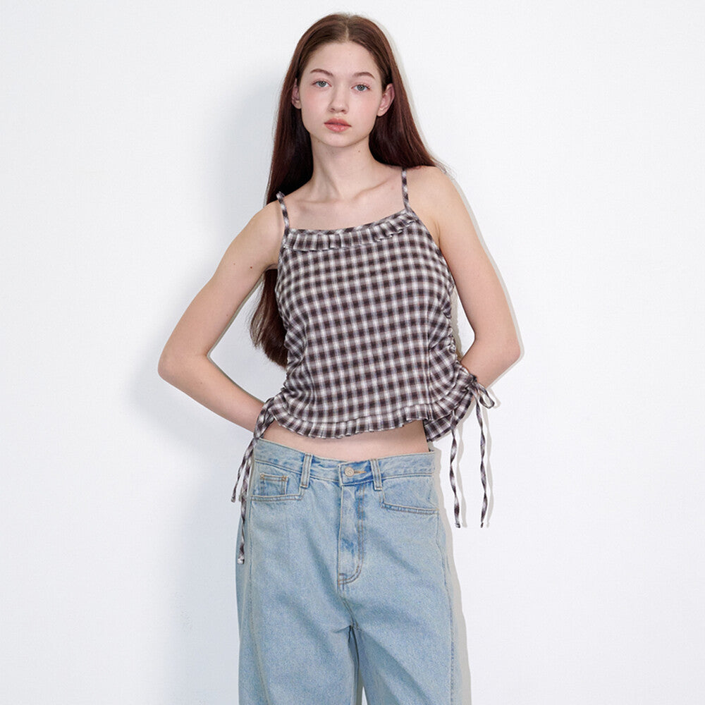 opening-sunshine-ss-26-check-side-string-sleeveless-top-brown-brown-s