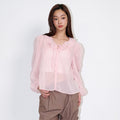 opening-sunshine-ss-26-ruffled-see-through-dot-blouse-pink-pink-s