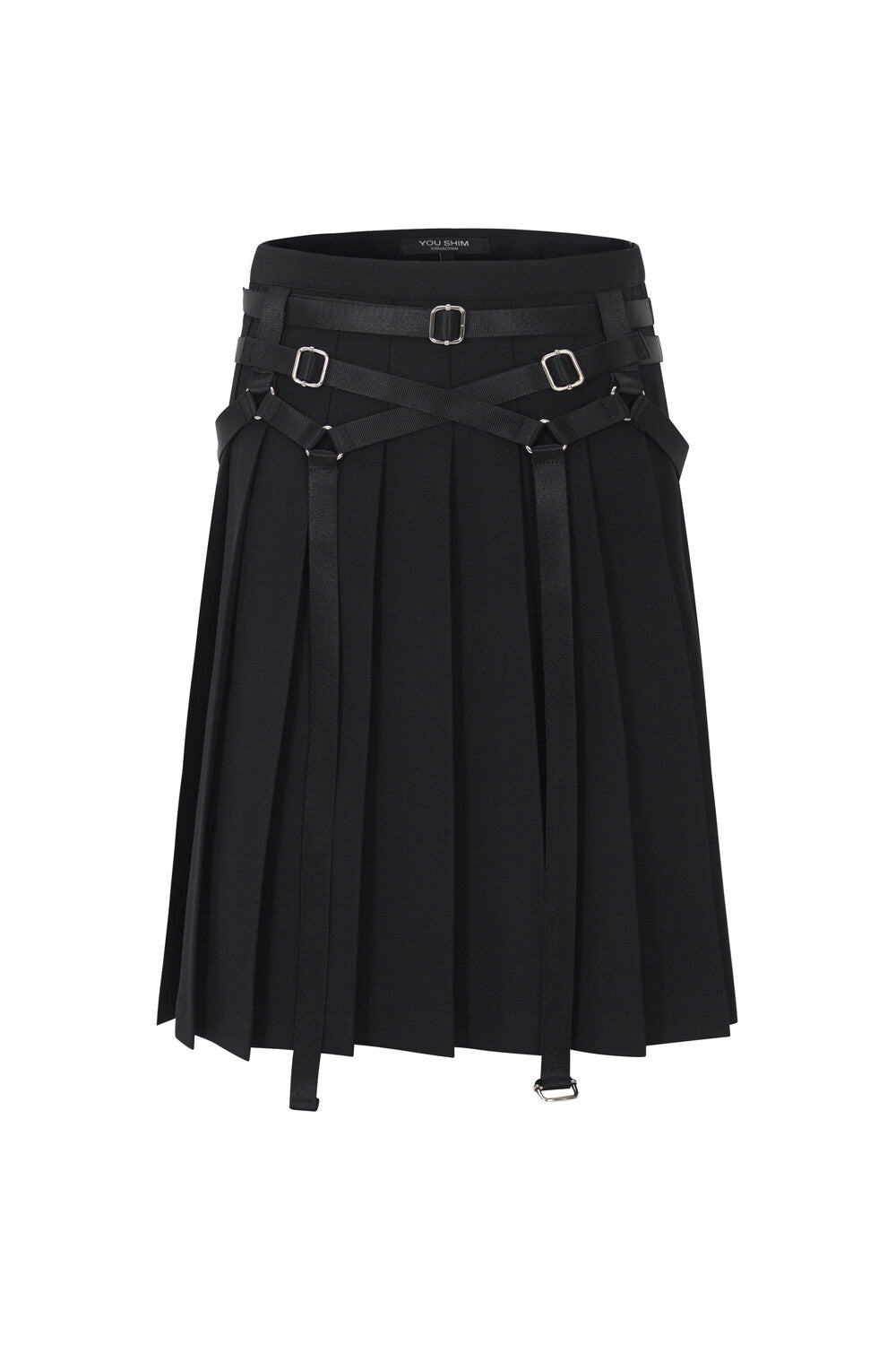 youshim-ss-26-bondage-pleats-skirt-black-s