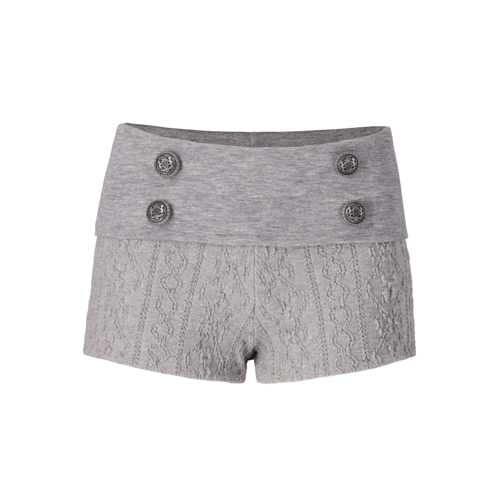 honkyo-ss-26-jacquard-button-short-pants-gray-s