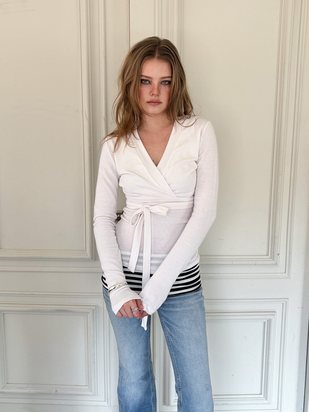 dimanche-ss-26-wrap-cardigan-set-up-white-white-s
