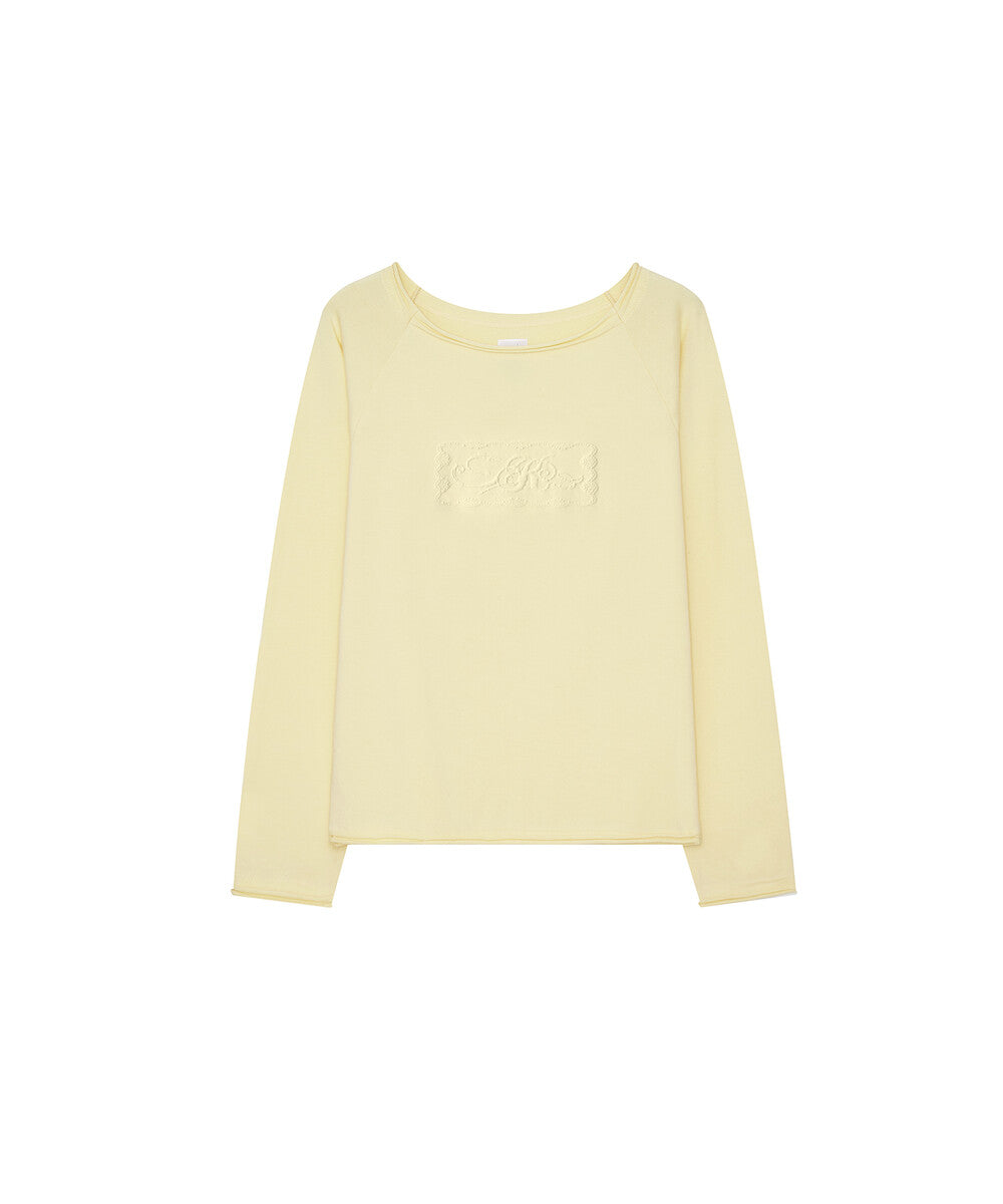 kashiko-ss-26-embossed-hem-long-sleeve-yellow-yellow-s