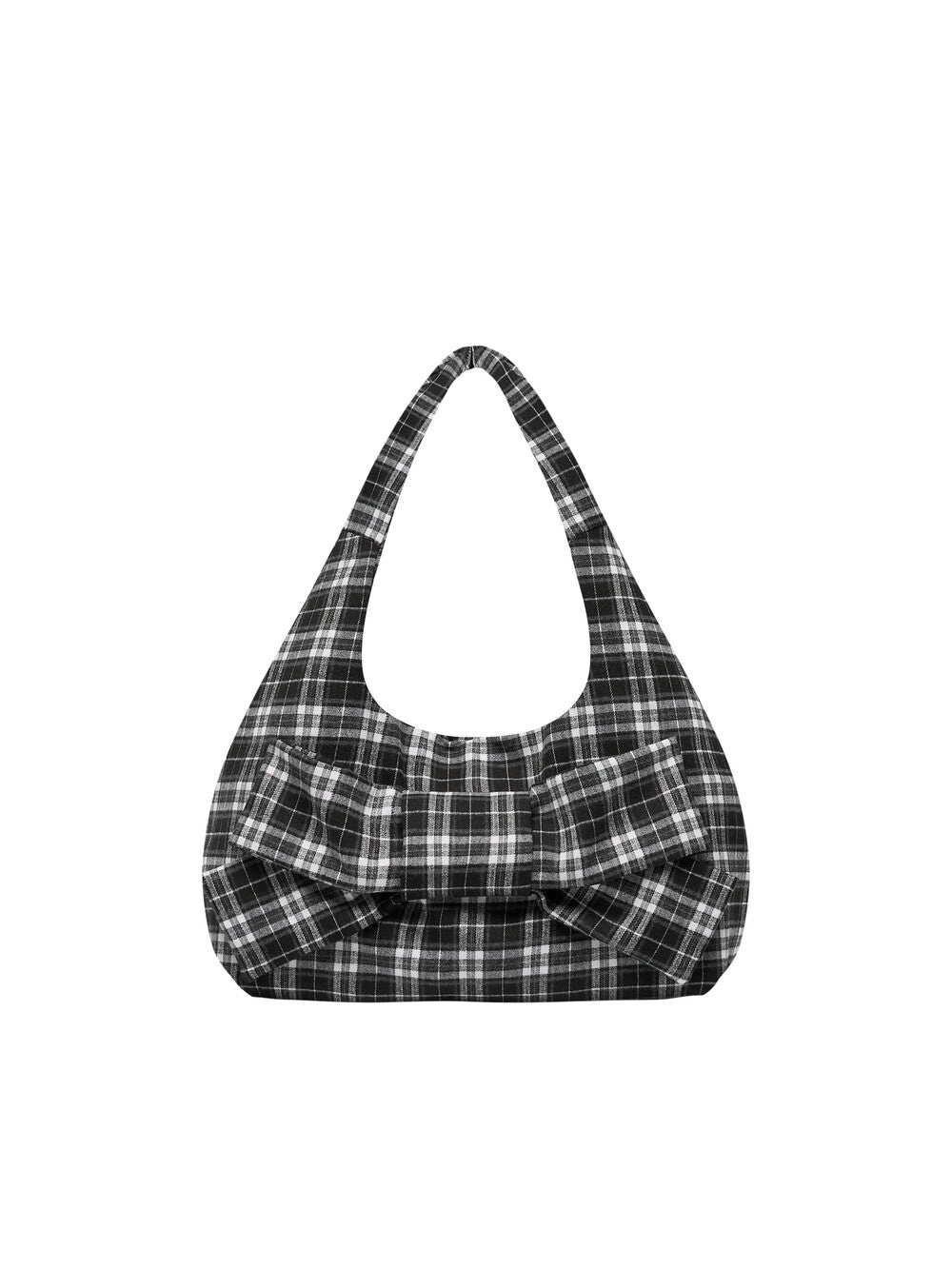 sio-ss-26-check-ribbon-shoulder-bag-black-black-s