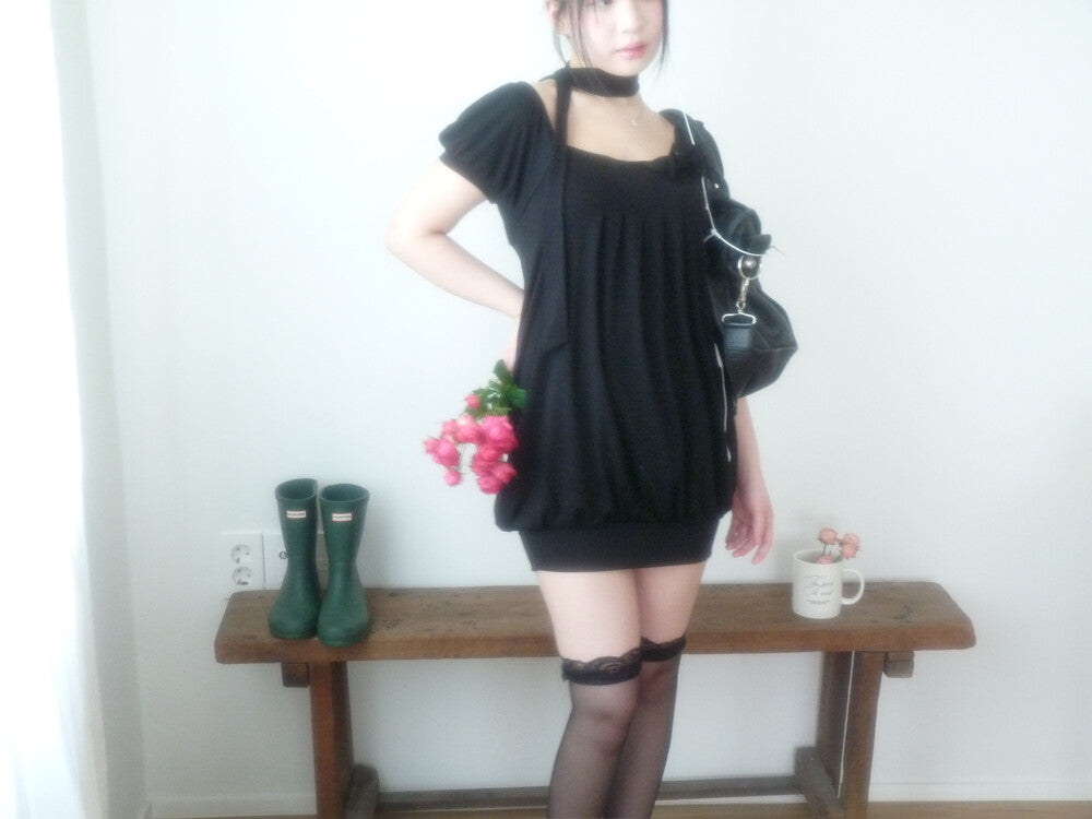 angelnumber555-ss-26-ribbon-pleated-dress-scarf-set-black-black-s