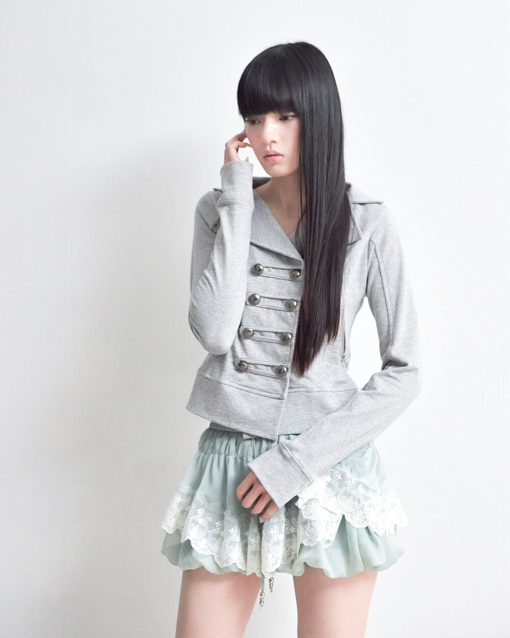 elfelfelf-archives-ss-26-double-snap-jacket-melange-melange-s