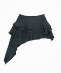elfelfelf-archives-ss-26-asymmetric-flare-drop-skirt-black-black-s