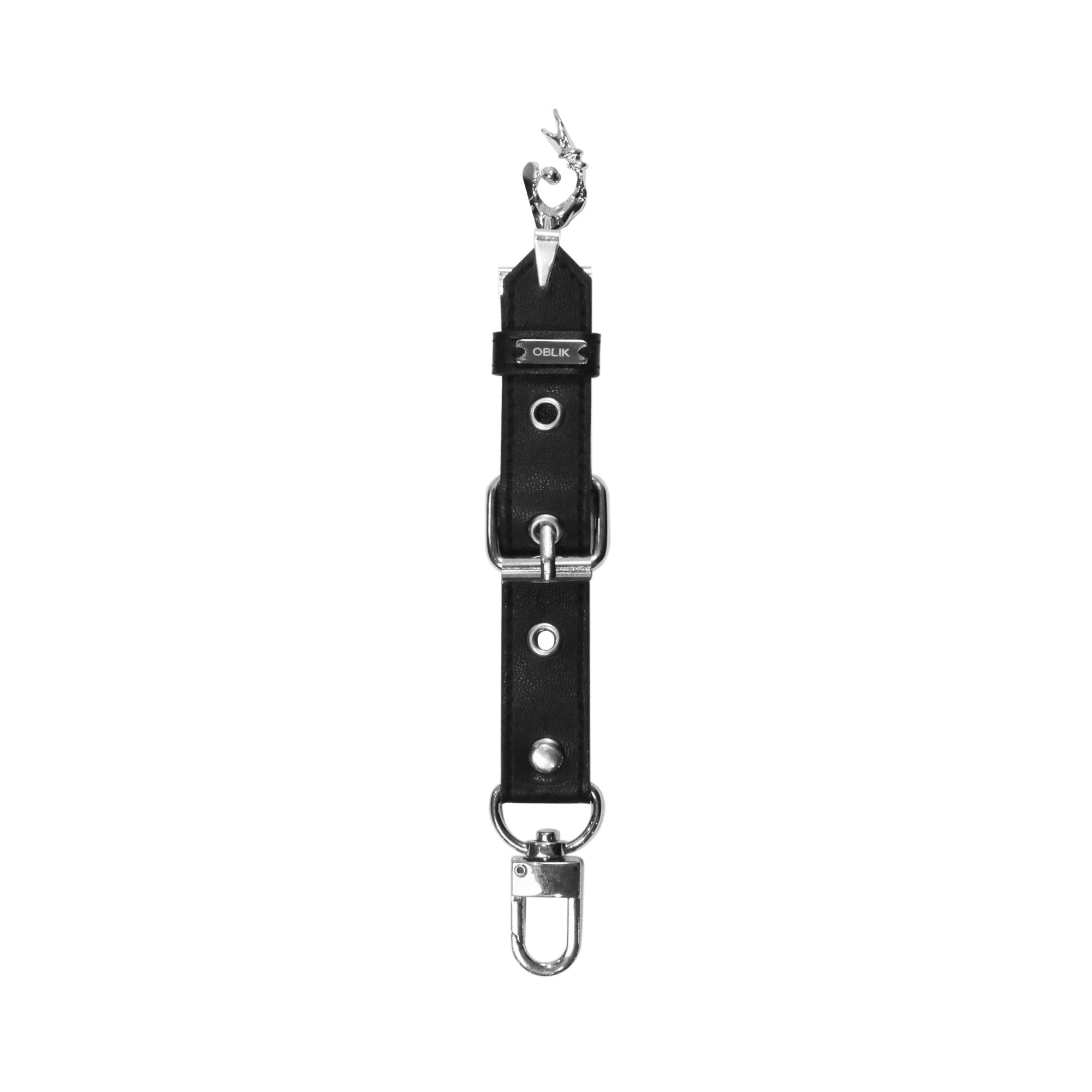 oblik-ss-26-horn-buckle-keyring-black-black-s