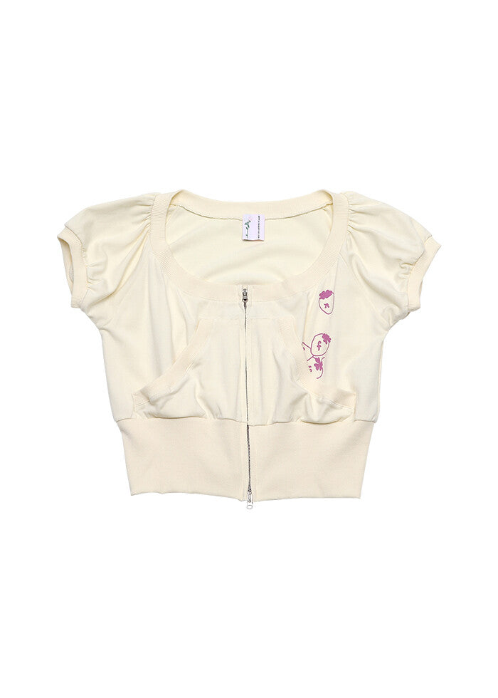 nofficialnoffice-ss-26-strawberry-pocket-zip-up-vanilla-vanilla-s