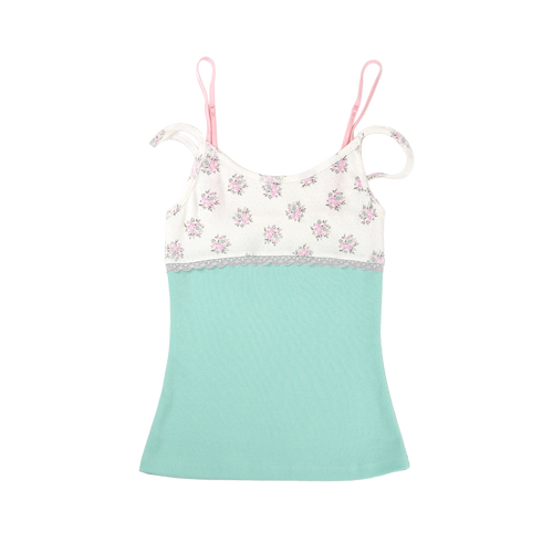 honkyo-ss-26-double-strap-lace-sleeveless-mint-flower-mint-s