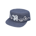 honkyo-ss-26-soldier-girl-pillbox-cap-stripe-navy-s
