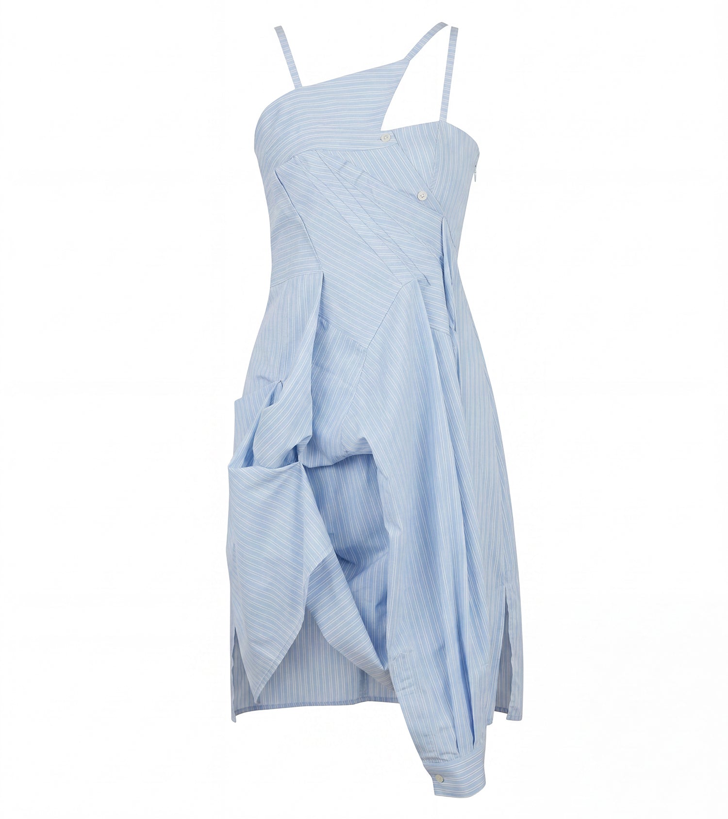 arts-de-base-ss-26-draping-shirt-sleevless-one-piece-white-s