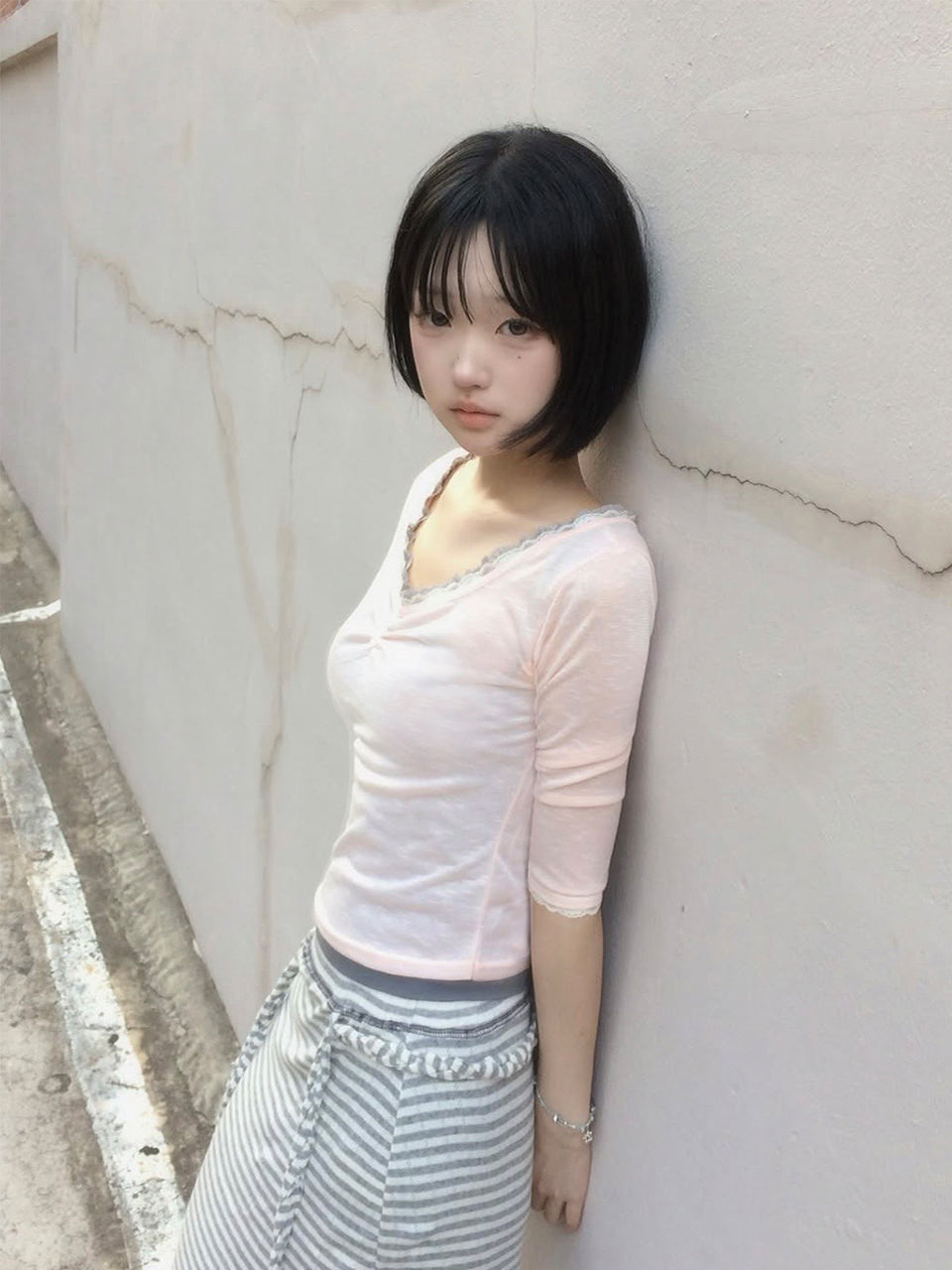 oddme-ss-26-shirring-glow-top-apricot-apricot-s