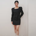 opening-sunshine-fw-26-square-neck-lace-puff-sleeve-mini-dress-black-black-s
