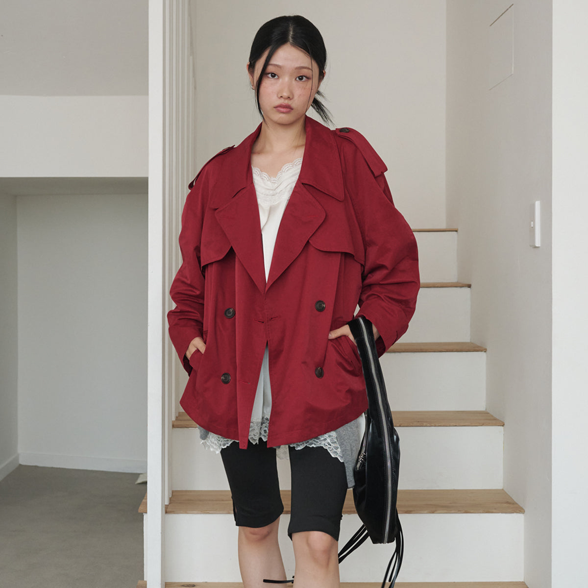 opening-sunshine-fw-26-classic-flap-belted-short-trench-jacket-red-red-s
