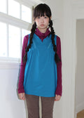 nofficialnoffice-fw-26-ruffle-pintuck-sleeveless-blouse-deep-blue-blue-s