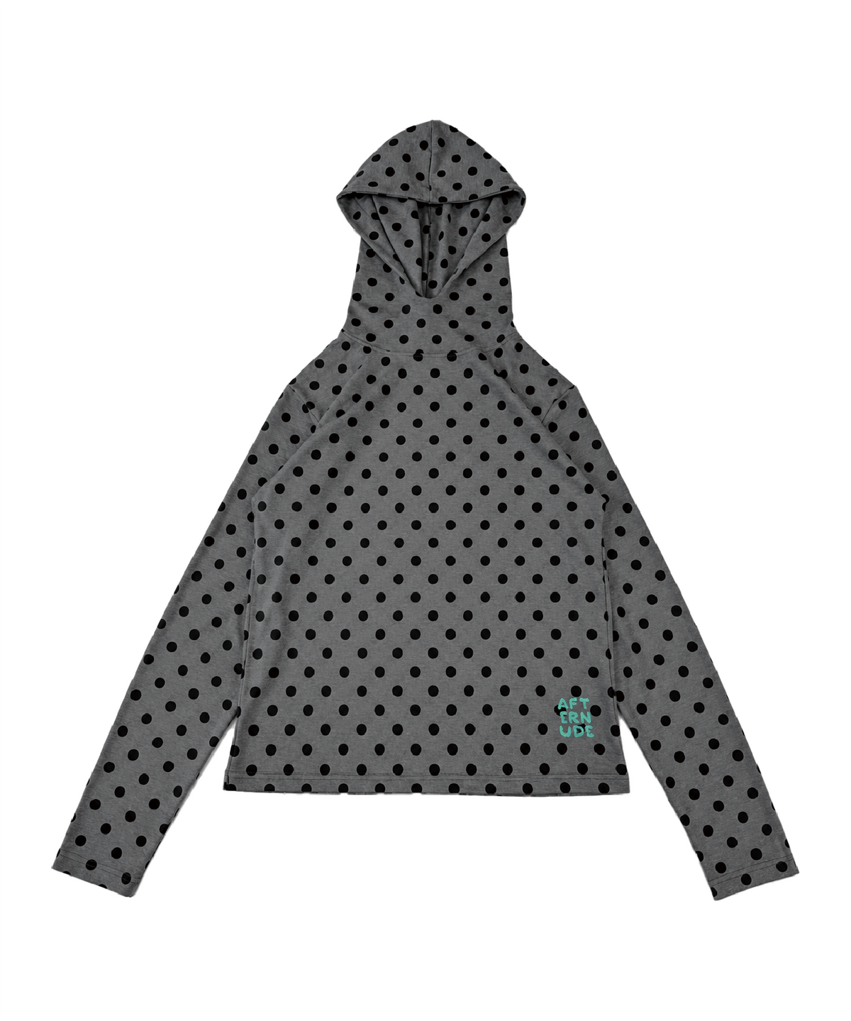 afternude-fw-26-piko-dot-hoodie-charcoal-charcoal-s