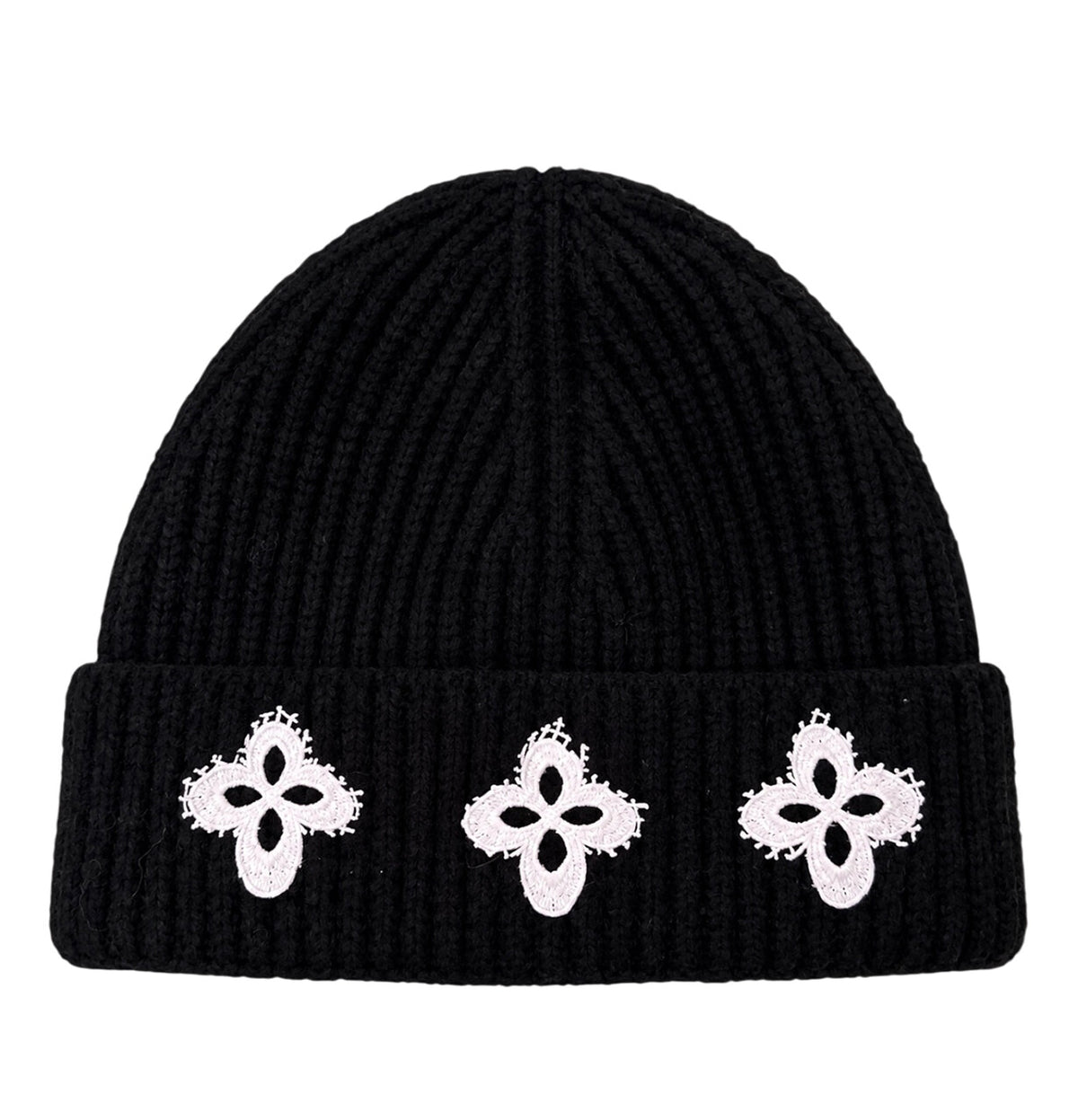 surgery-fw-26-surgery-frayed-clover-logo-beanie-black-black-s