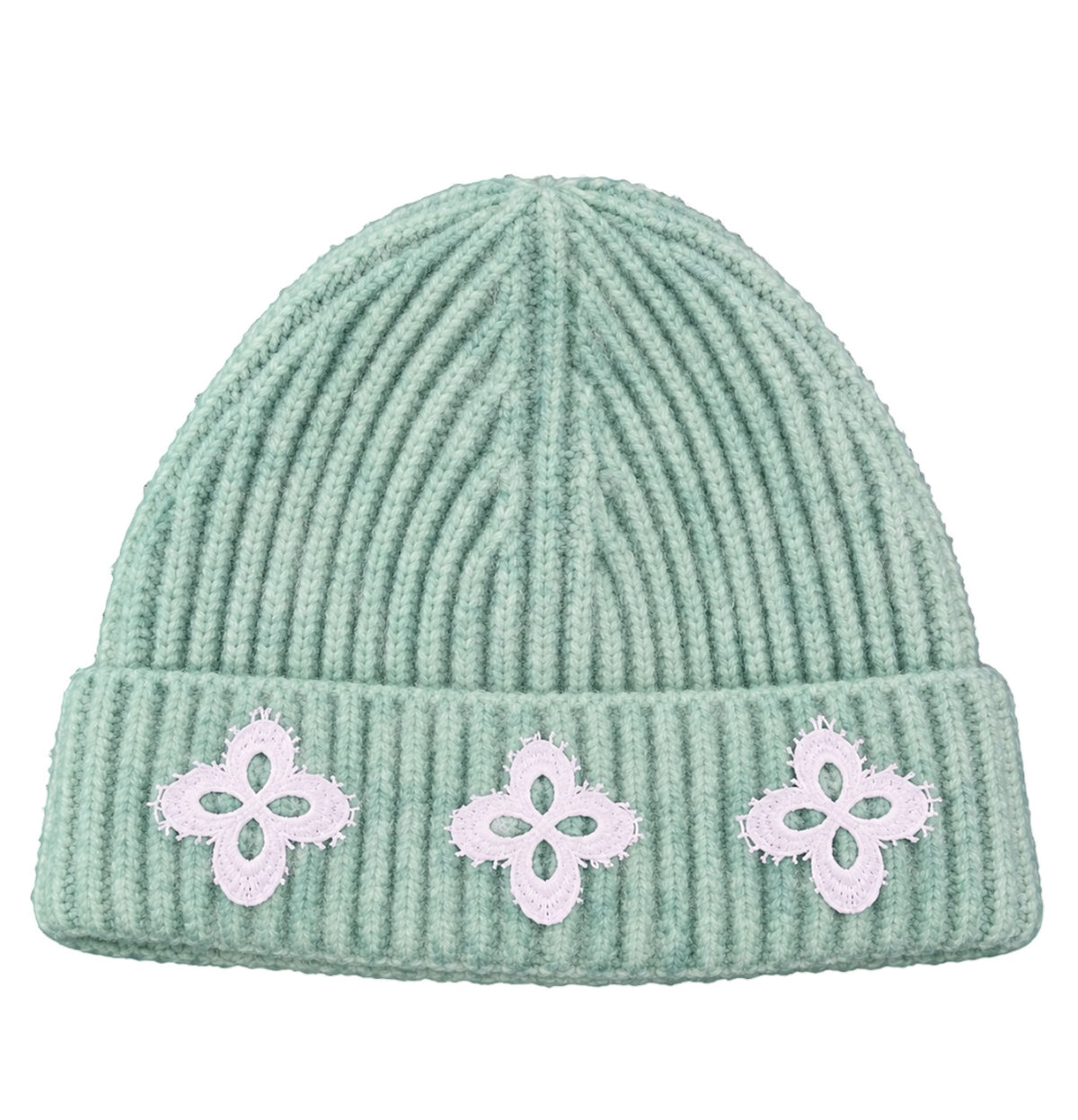surgery-fw-26-surgery-frayed-clover-logo-beanie-mint-mint-s