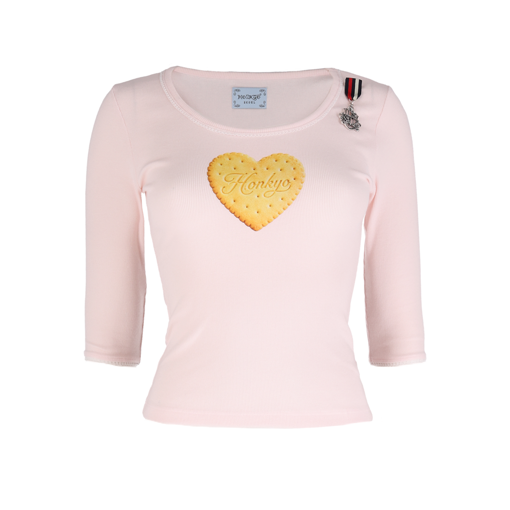 honkyo-fw-26-baby-cookie-tee-girl-medal-pink-s