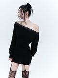 mlk-fw-26-lace-hook-corset-dress-black-s