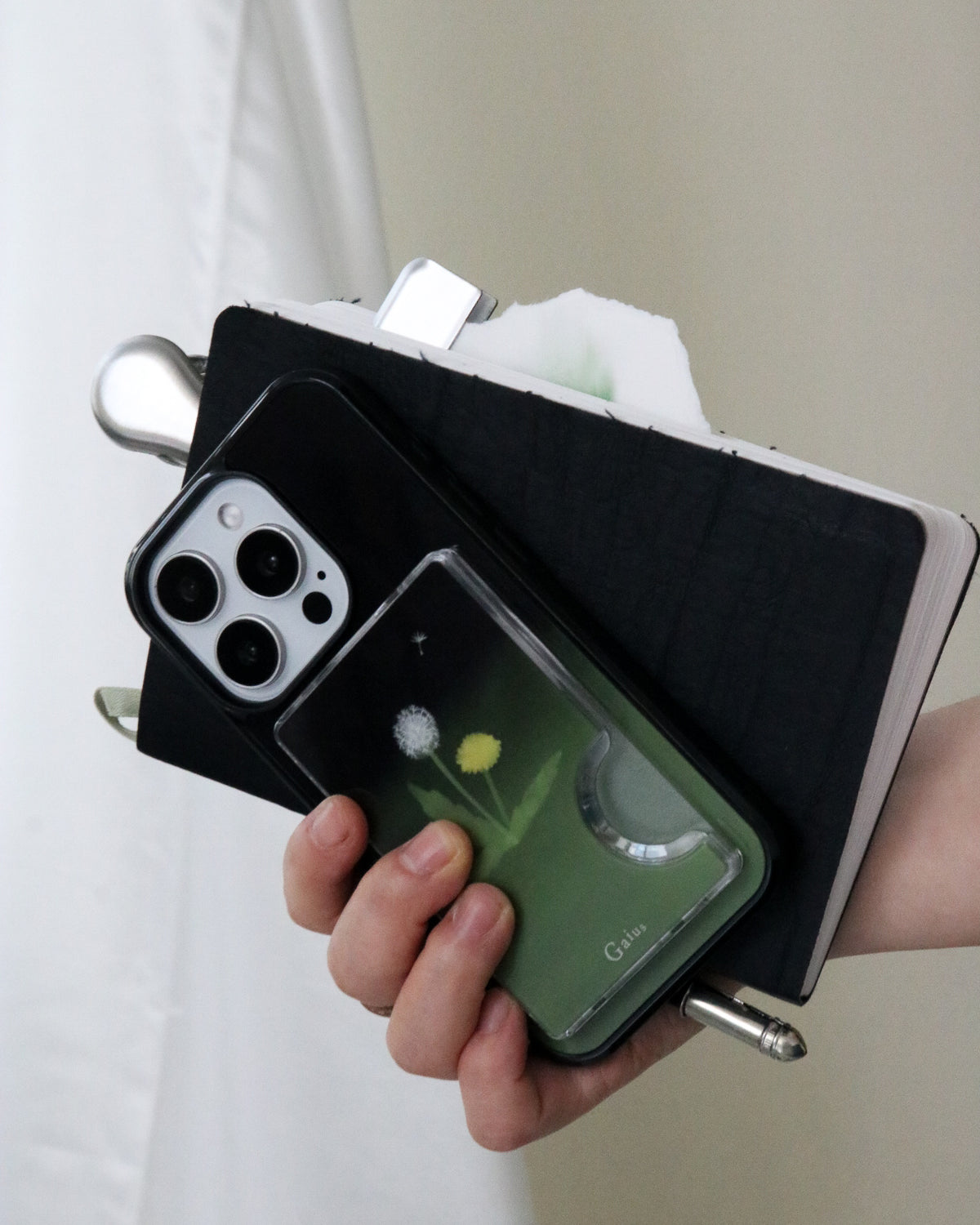 gaius-fw-26-midnight-dandelion-case-set-black-size