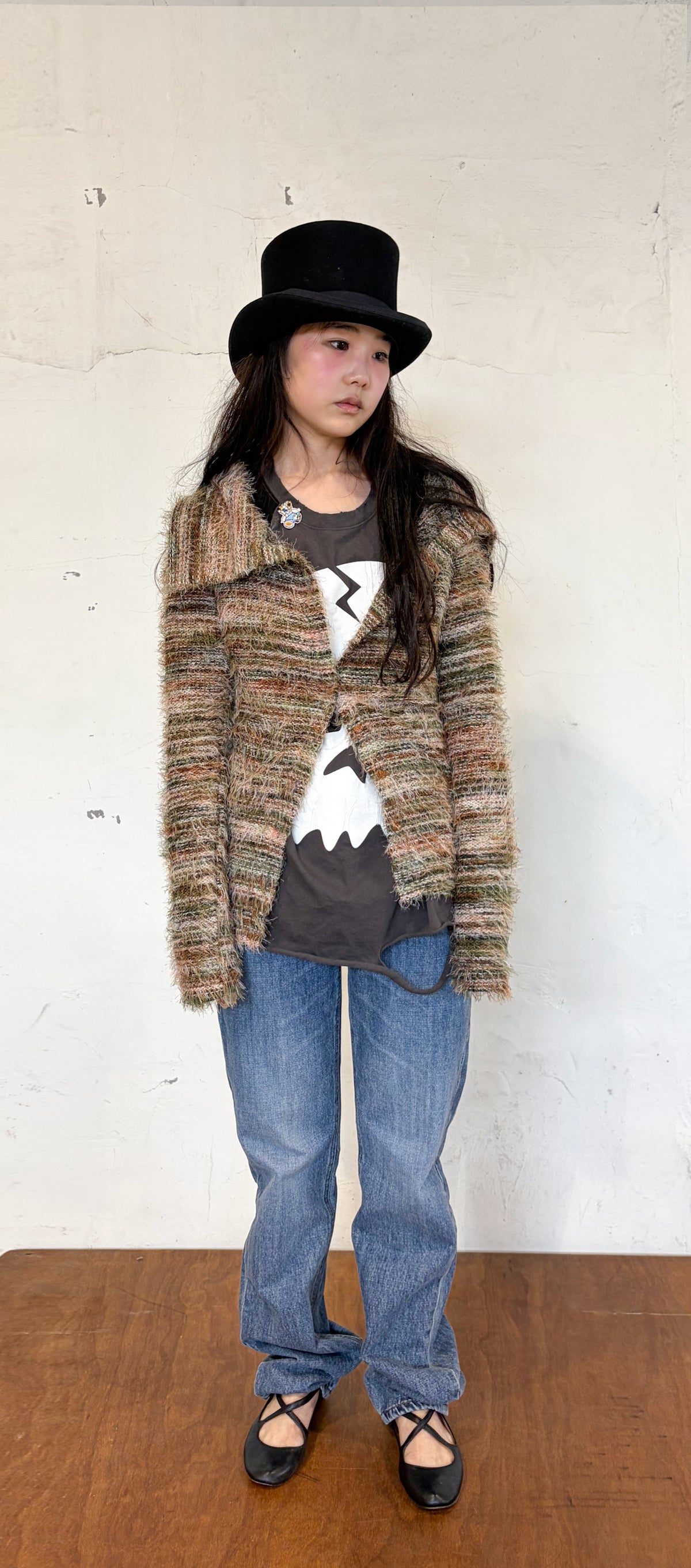 faerie-fw-26-f-e-e-s-mixed-yarn-cardigan-khaki-khaki-s