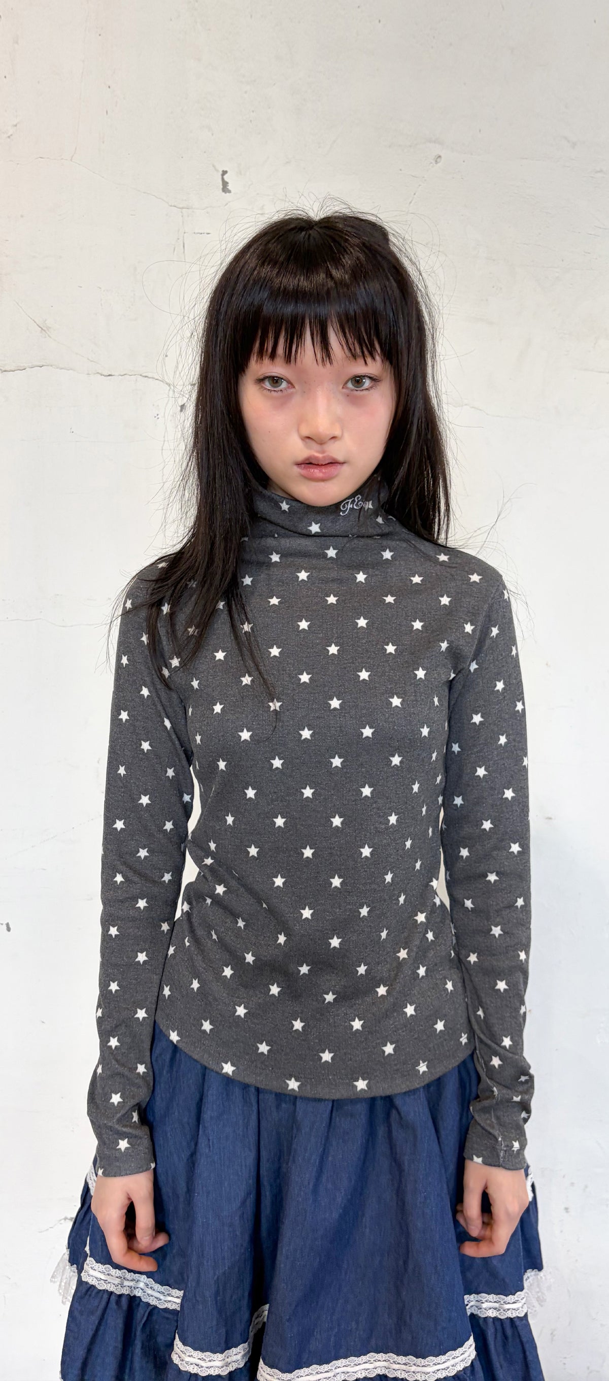faerie-fw-26-f-e-e-s-star-eyelet-turtleneck-charcoal-charcoal-s