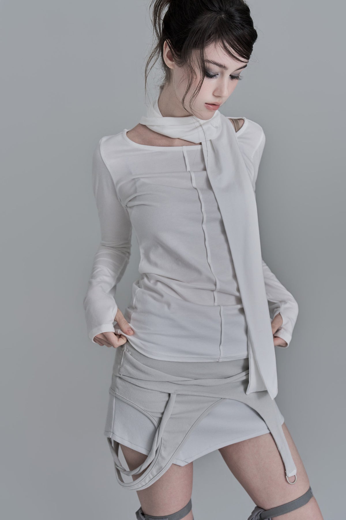 elfelfelf-archives-fw-26-scarf-t-shirts-ivory-ivory-s