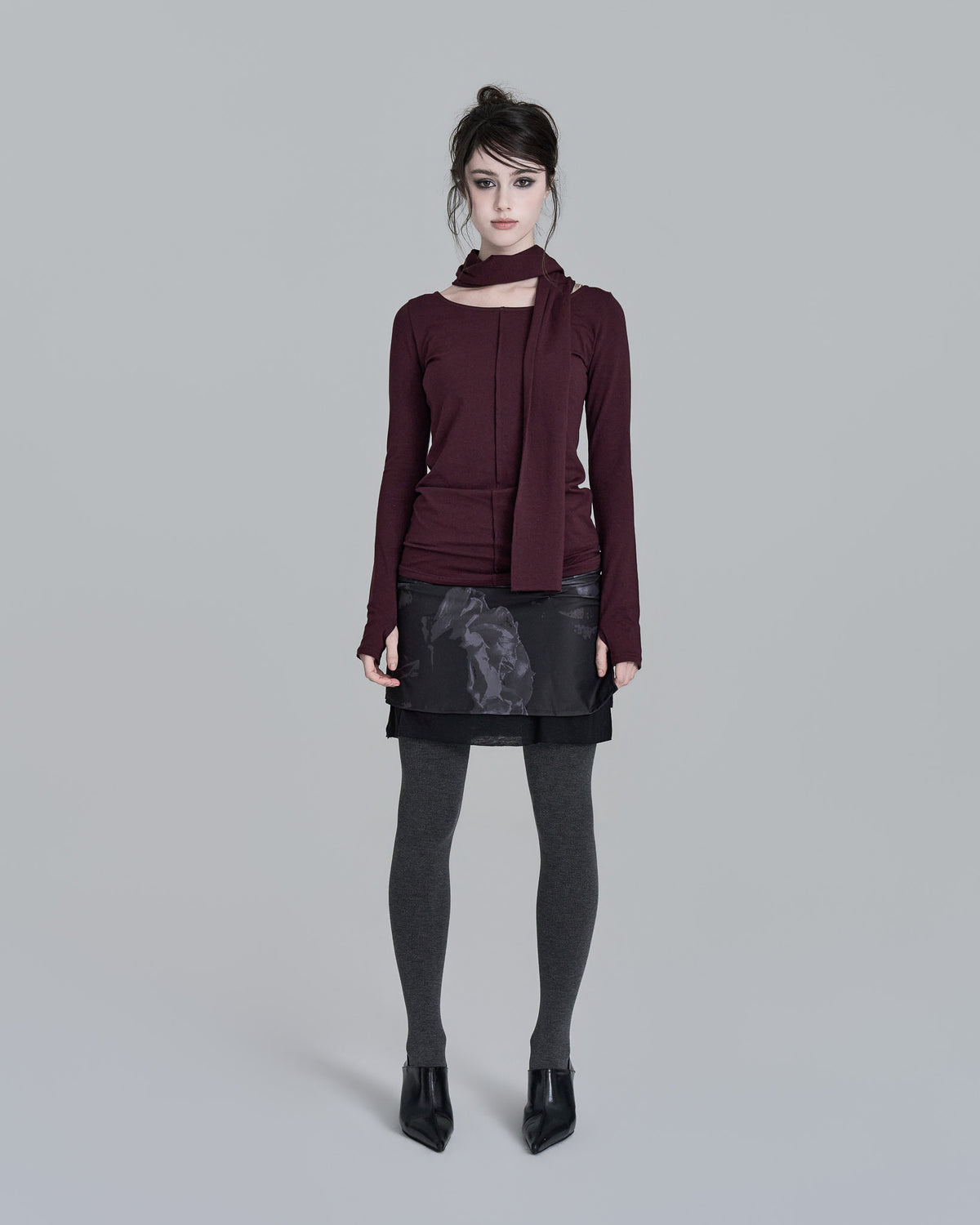 elfelfelf-archives-fw-26-scarf-t-shirts-reddish-purple-reddish-purple-s