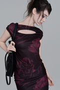 elfelfelf-archives-fw-26-rose-hole-layer-t-shirt-red-red-s