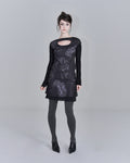 elfelfelf-archives-fw-26-rose-hole-layer-t-shirt-black-black-s