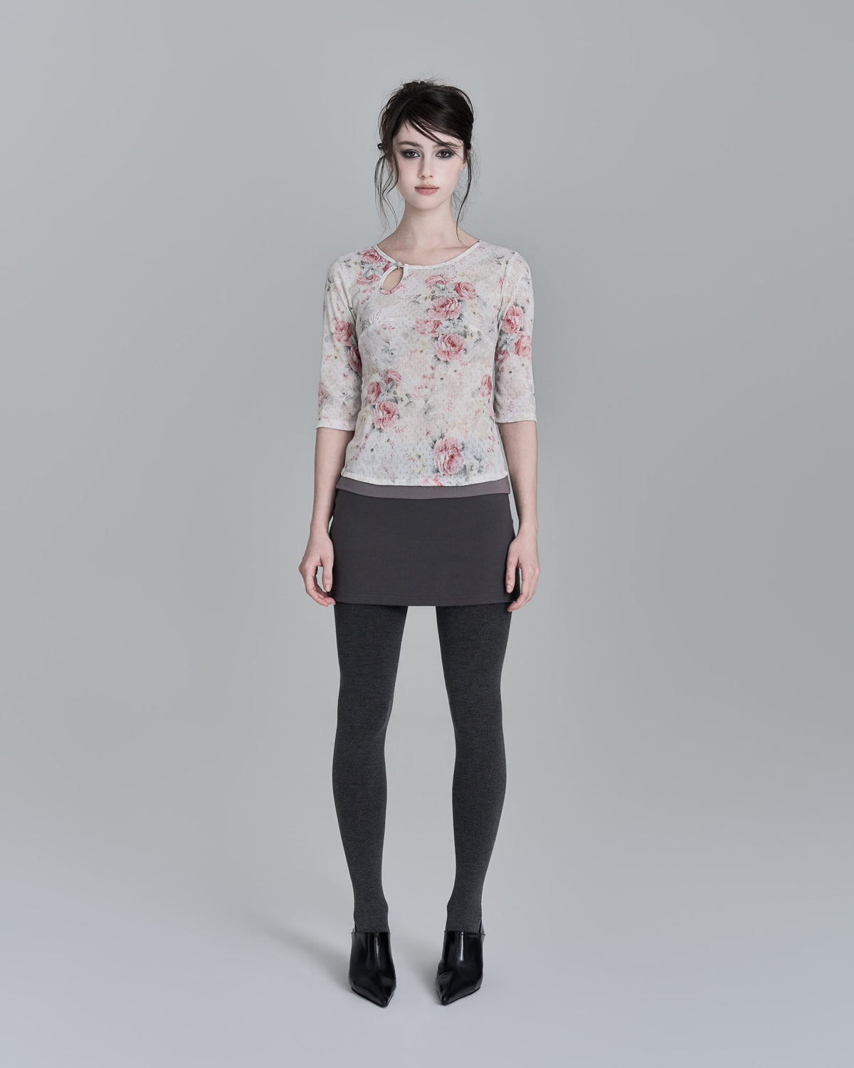 elfelfelf-archives-fw-26-floral-slit-dress-ivory-s
