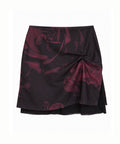 elfelfelf-archives-fw-26-rose-shirring-layer-skirt-wine-wine-s