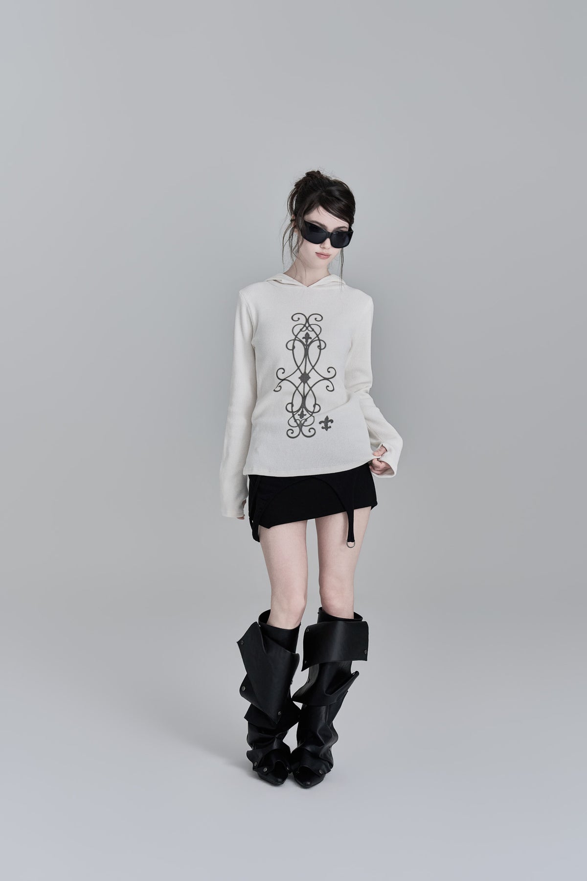 elfelfelf-archives-fw-26-antique-waffle-long-sleeve-ivory-ivory-s