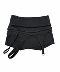 elfelfelf-archives-fw-26-garter-layered-drape-skirt-black-black-s