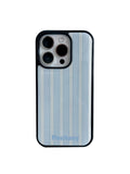 POSITANY Baby blue stripe phone case