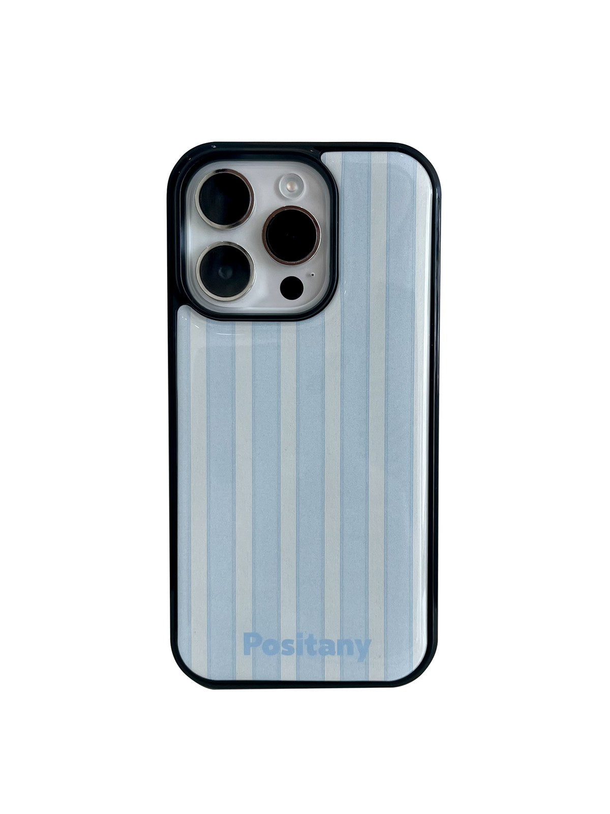 POSITANY Baby blue stripe phone case