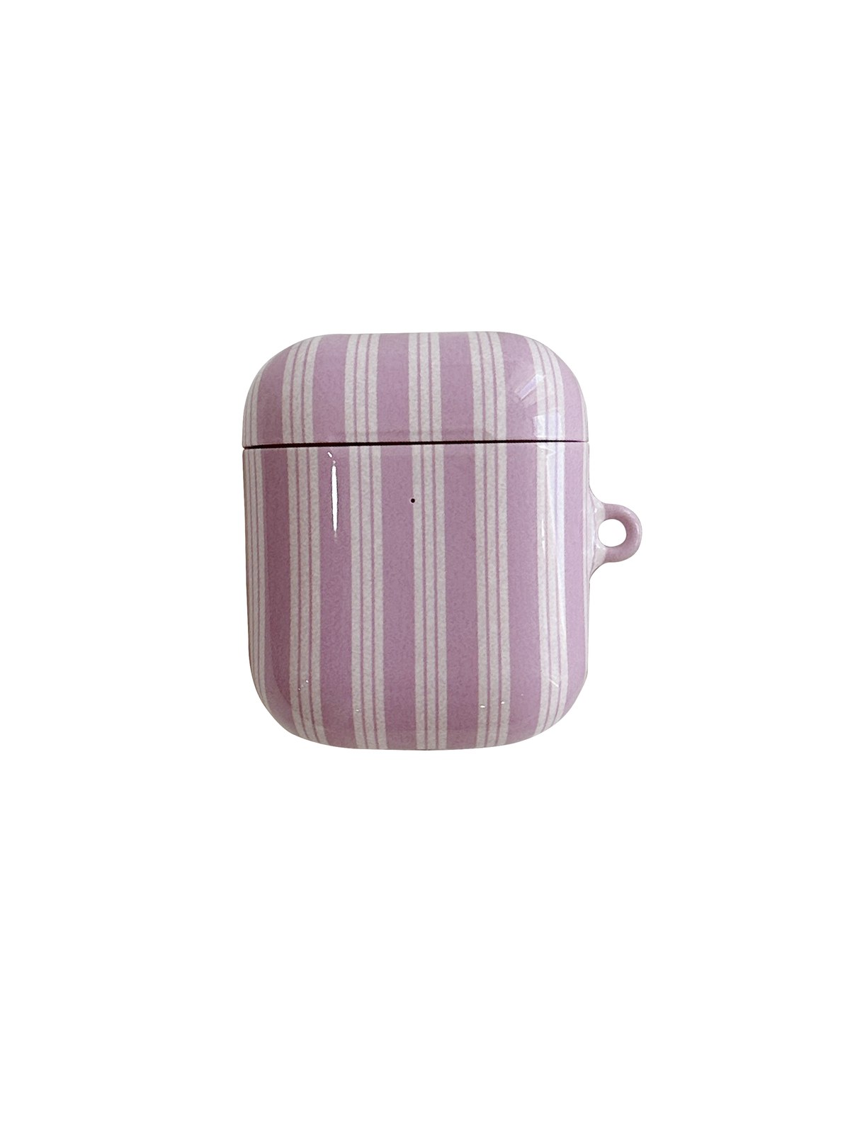 POSITANY Baby pink stripe airpods case