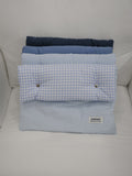 POSITANY Button pouch gingham blue