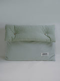 POSITANY Button pouch gingham mint