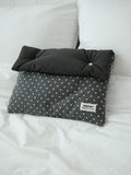 POSITANY Button pouch grey dot
