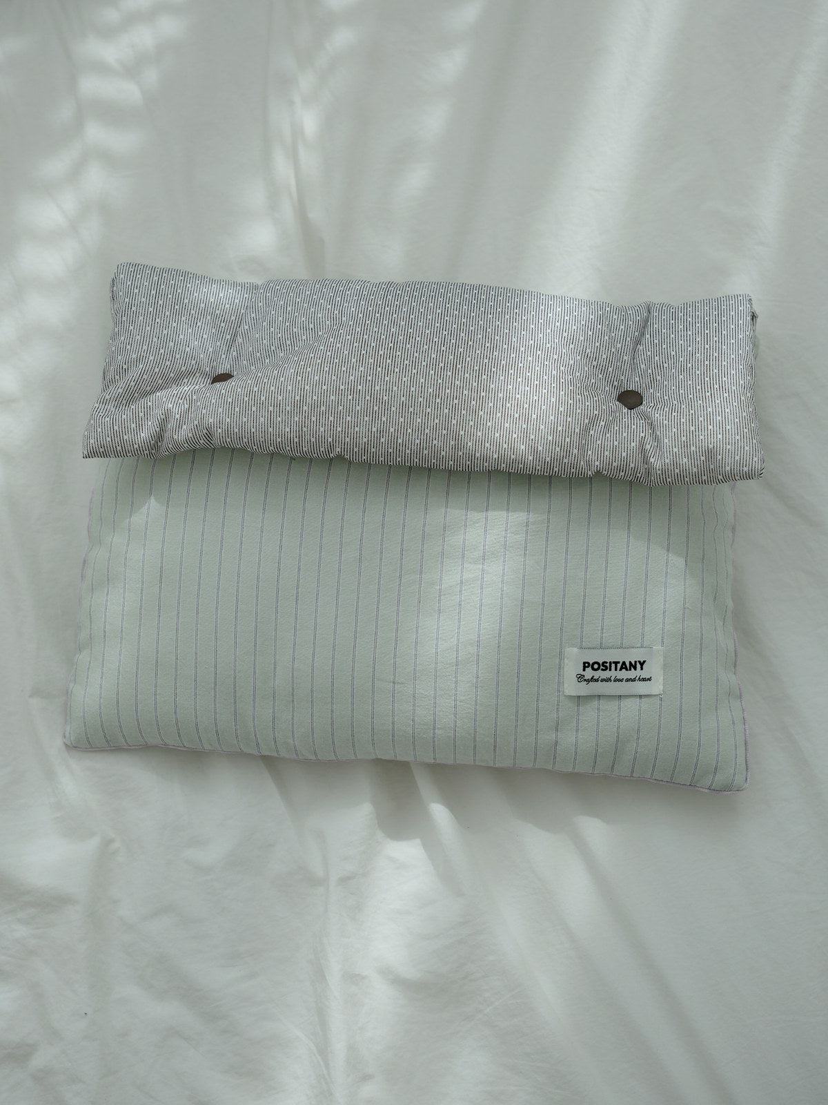 POSITANY Button pouch mint choco