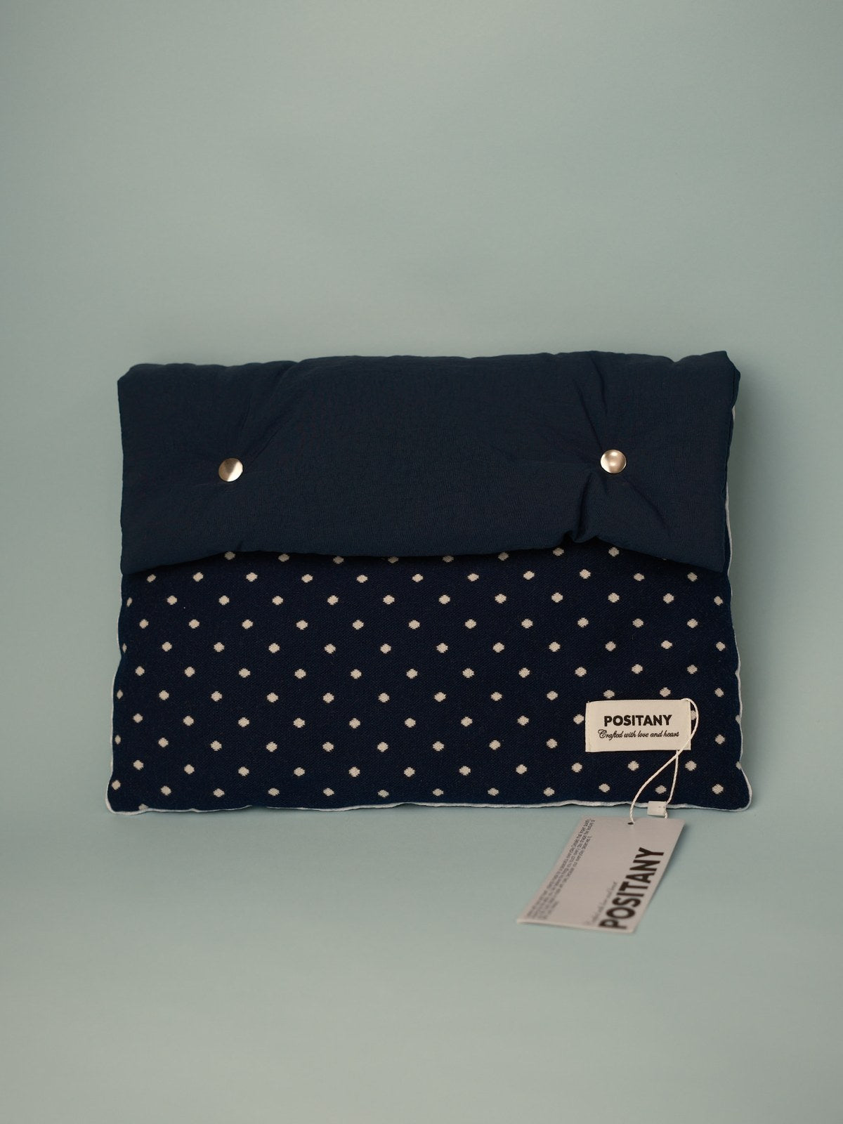 POSITANY Button pouch navy