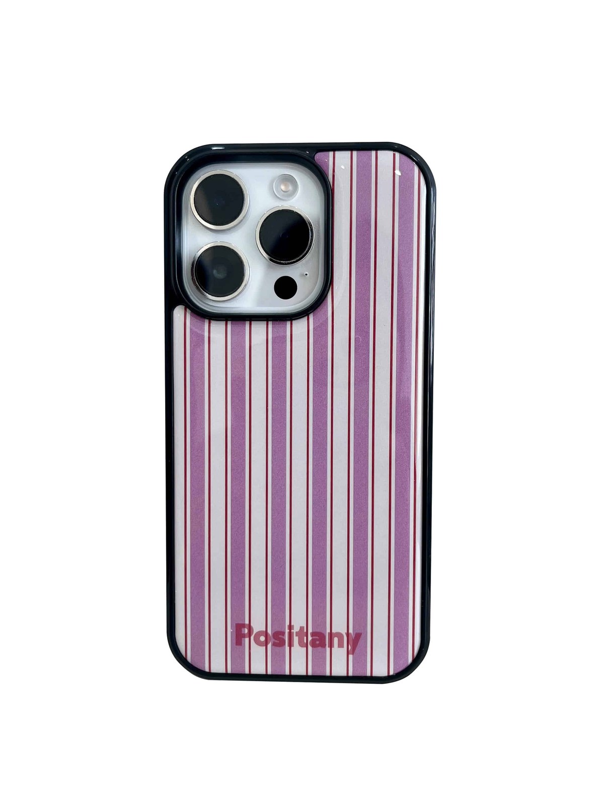 POSITANY Deep pink stripe phone case