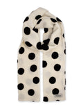 POSITANY Dot muffler ivory