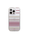 POSITANY Pink beige stripe phone case