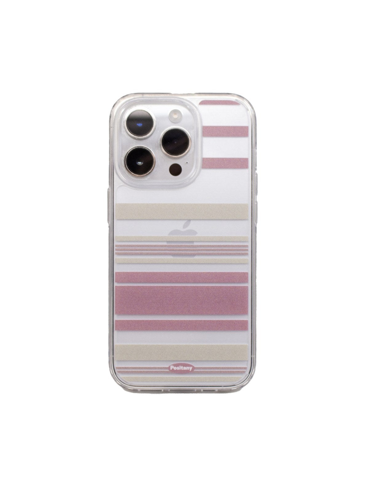POSITANY Pink beige stripe phone case