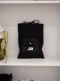 POSITANY Ribbon tie pouch black dot